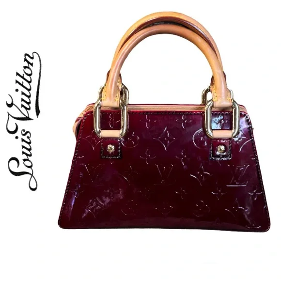 SOLD!  Louis Vuitton Burgundy Handbag - Picture 15 of 15